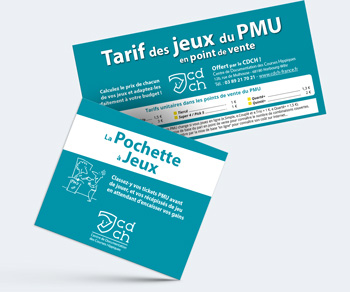 Le porte-tickets et le tarif des jeux